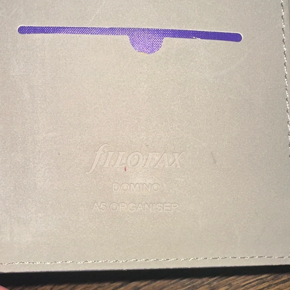 Purple Leather filoFAX folio planner organizer with many extras